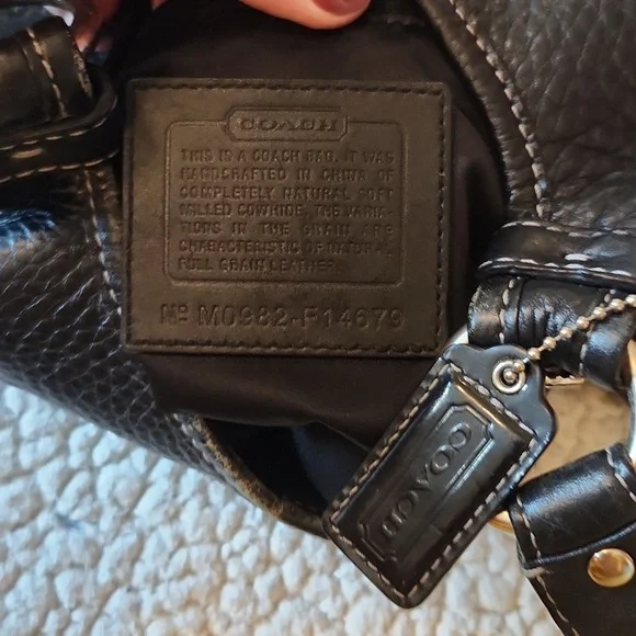 Vintage Y2K Coach Penelope Hippie Pebbled Leather Crossbody Bag - Picture 11 of 12